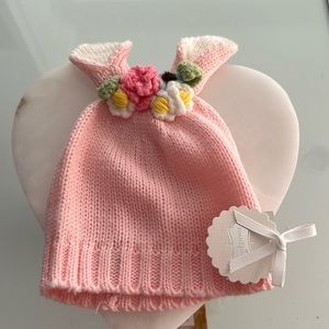 Mudpie NWT adorable pink infant to 18 mos hat